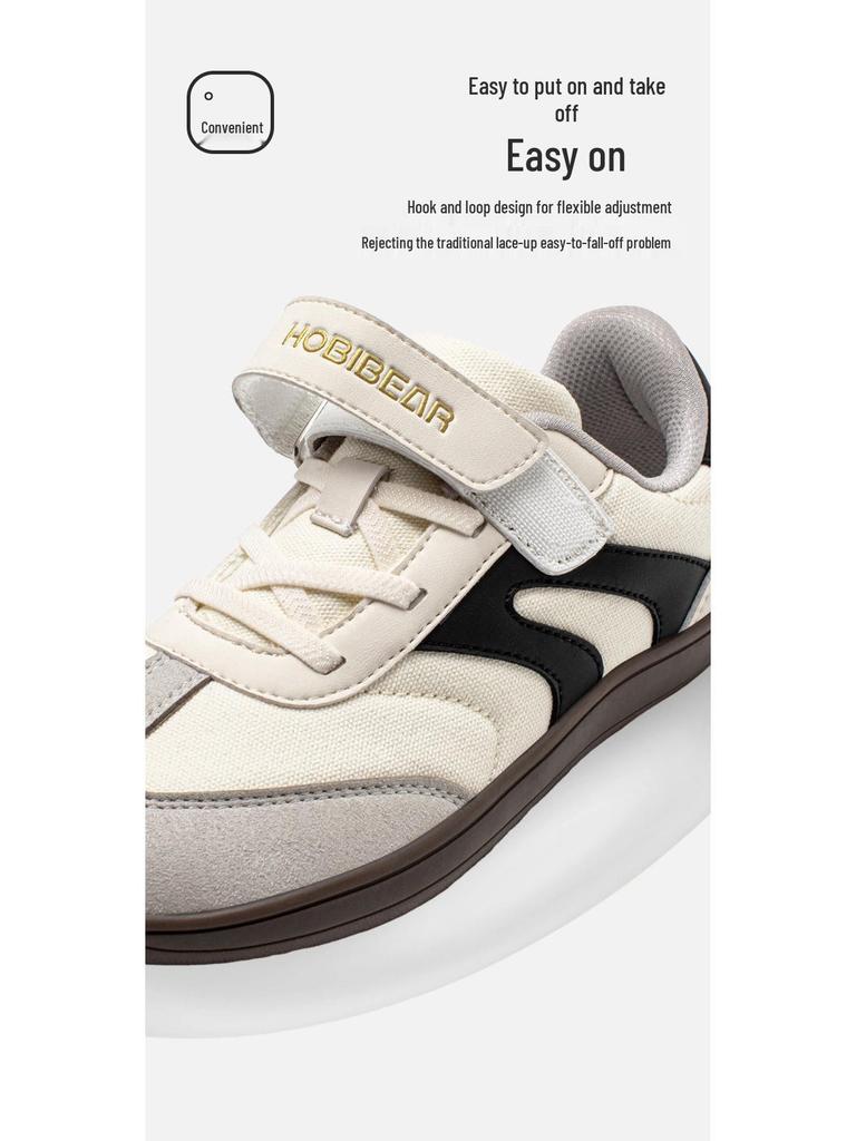 Happy Bear Kids' Wide-Toe Spring & Autumn Sneakers for Boys & Girls - Campus & Outdoor Training Shoes