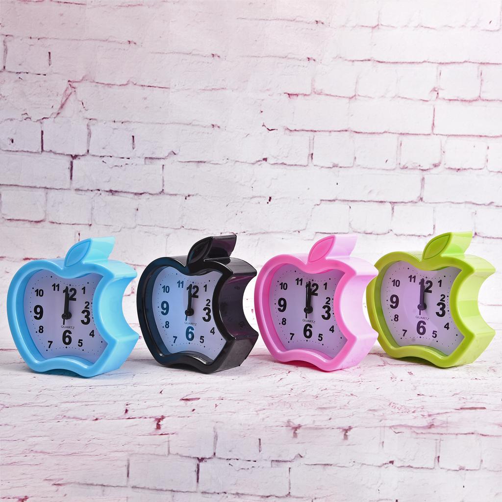 Creative mini desktop small alarm clock Cute Apple-shaped student alarm clock Alarm clock