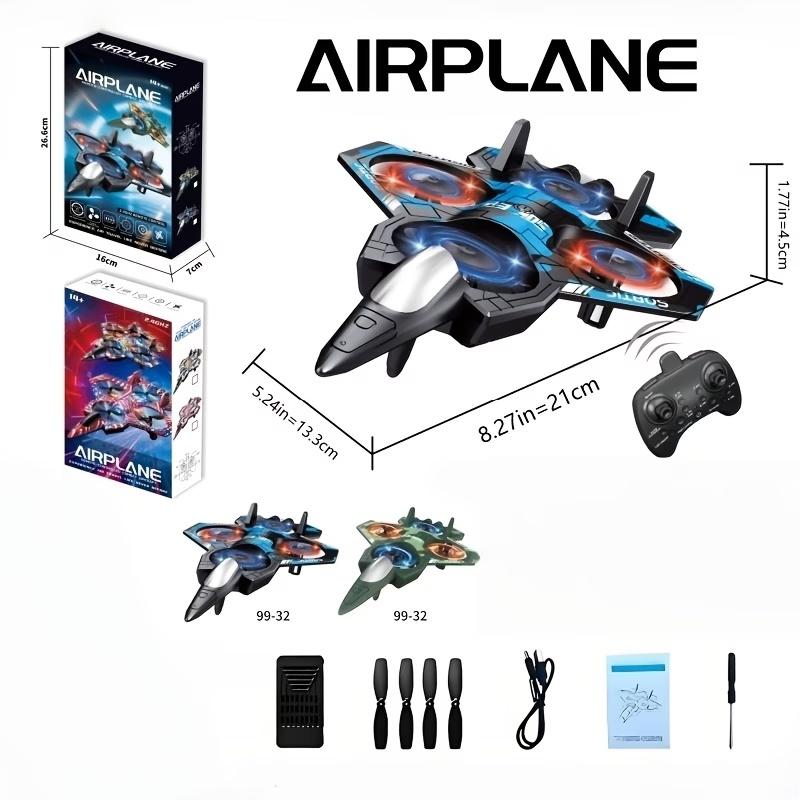 Remote Control Fighter Kids Flying Helicopter RC Hobby Jet Plane 2.4G Fighter Airplane Toy Drone With Light