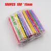 100pcs 190x11mm Big Milkshake Straws Bubble Boba Milk Tea Plastic Thick Straws Smoothie Cold Drinking Drinkware Bar Accessories