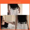 Minimalist Black Leather Belt With Alloy Pin Buckle For Casual Wear And Office Style