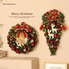 Christmas Rattan Wreath Ornament: Upside Down Door & Wall Hanging for Festive Decor & Photography