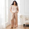 Damen Mode Kurzarm Hose Hausanzug Locker Lässig Set