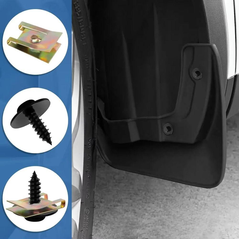 20/40/60Pcs Mixed Car Metal Screws with Screw Nut/Screw Washers New Tapping Fastener Clip