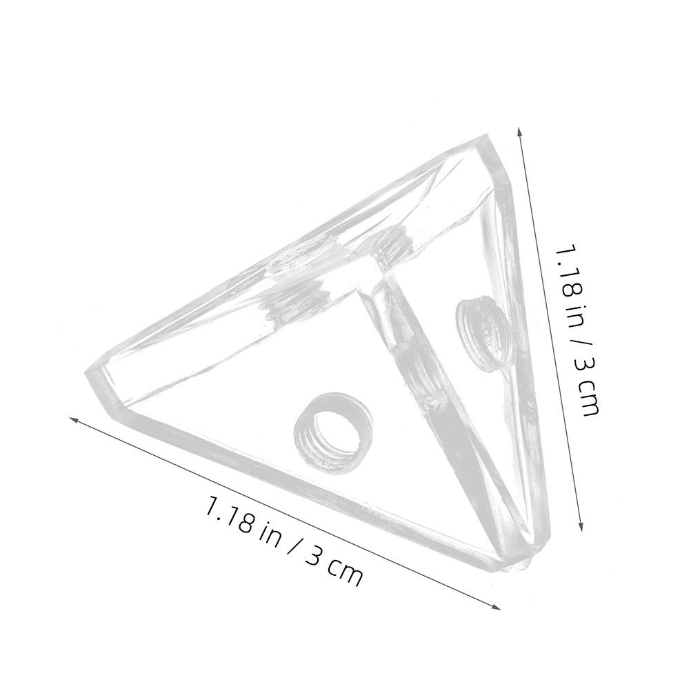 8pcs Acrylic Display Case Connectors Triangle Connectors Acrylic Display Case Corner Connector Brackets For Repairing Furniture