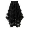 KANO SEIKA Tulle Irregular Flare Plus Elastic High Perfect for Stage and Piano Performances Women's Skirt, Long, Skirt, Lined, A-Line, Size, Waist,