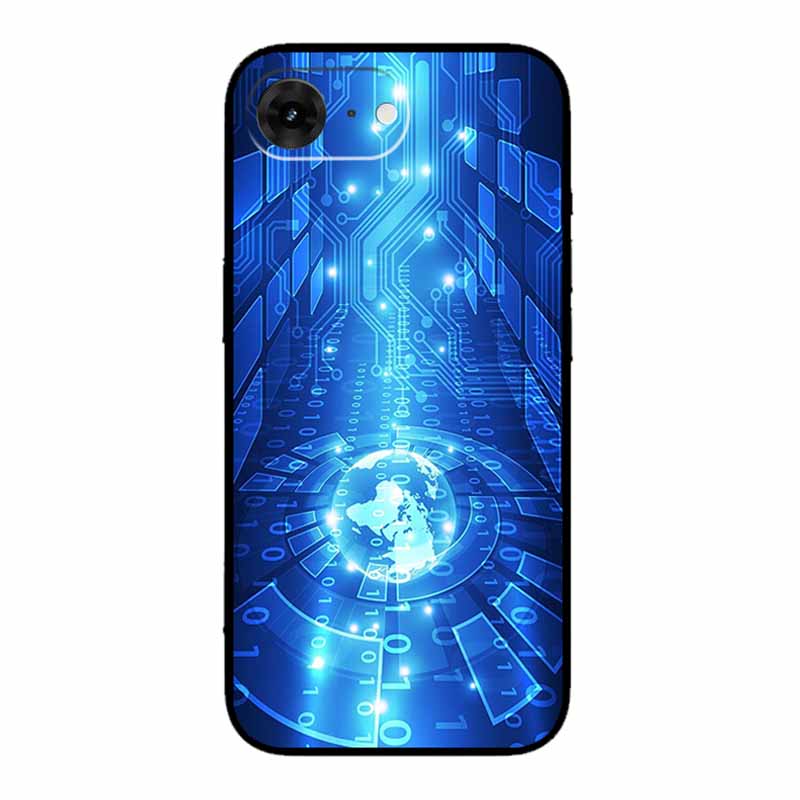 For iPhone 16e 2025 Case 16 E Coque Flowers Black Silicone Soft Back Cover Case For iPhone 16e Phone Cases 6.1" Funda Shockproof