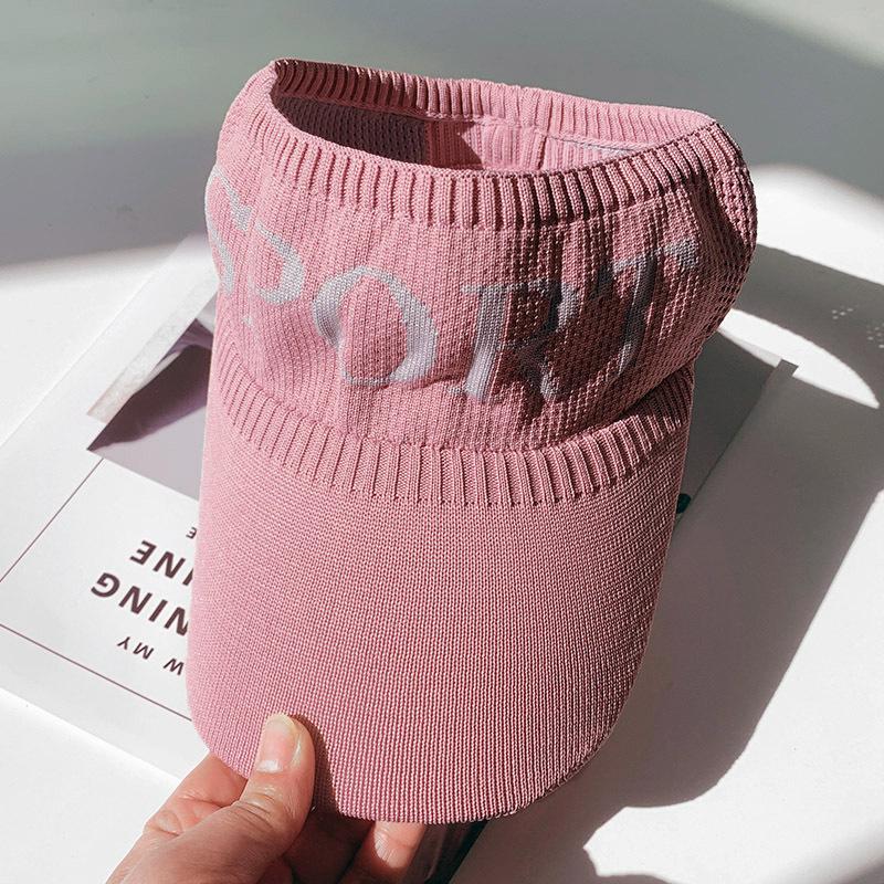 Empty top sun hat women's summer sun protection sun shade topless letter duck tongue sun hat