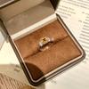 Women's S925 Sterling Silver Square Natural Amethyst Ring Adjustable Open Garnet Topaz Jewelry Gift