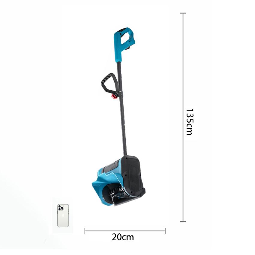 21V Cordless Snow Sweeper, Brushless Motor, Telescopic Handle, 12” Width