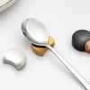 Spoon Chopstick Rest Stainless Steel Creative Ingot Shape Spoon Chopstick Holder Rustproof Tableware Stand for Home Restaurant Hotel Use