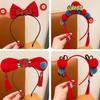 Tassel Chinese New Year Headwear BowKnot Hanfu Headwear All-match Red Bow Hairband  Children