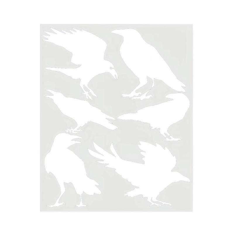 

Reusing Art Stencil With Intricate Ravens Design Perfect For Handcraft Projects And Home Decors Ravens Bird Template 1