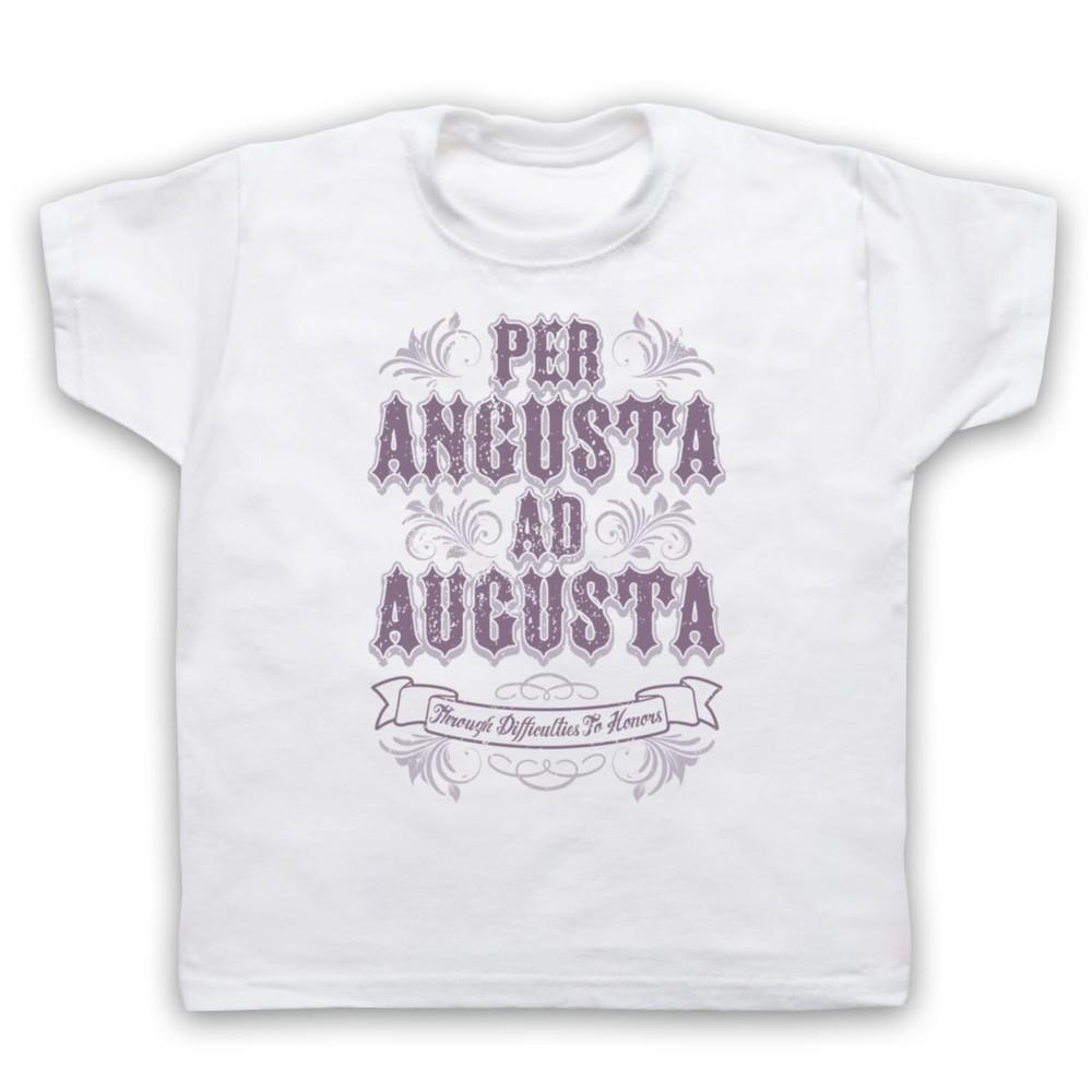 

Per Angusta Ad Augusta Through Difficulties To Honors Kids Childs T-Shirt M