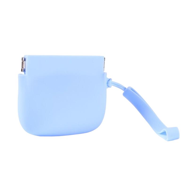 Silicone Coin Purse Keychain Small Silicone Pouch Wired Earbud Case 10X8Cm/3.94X3.15 Inches Coin Holder Pouch Silicone Storage