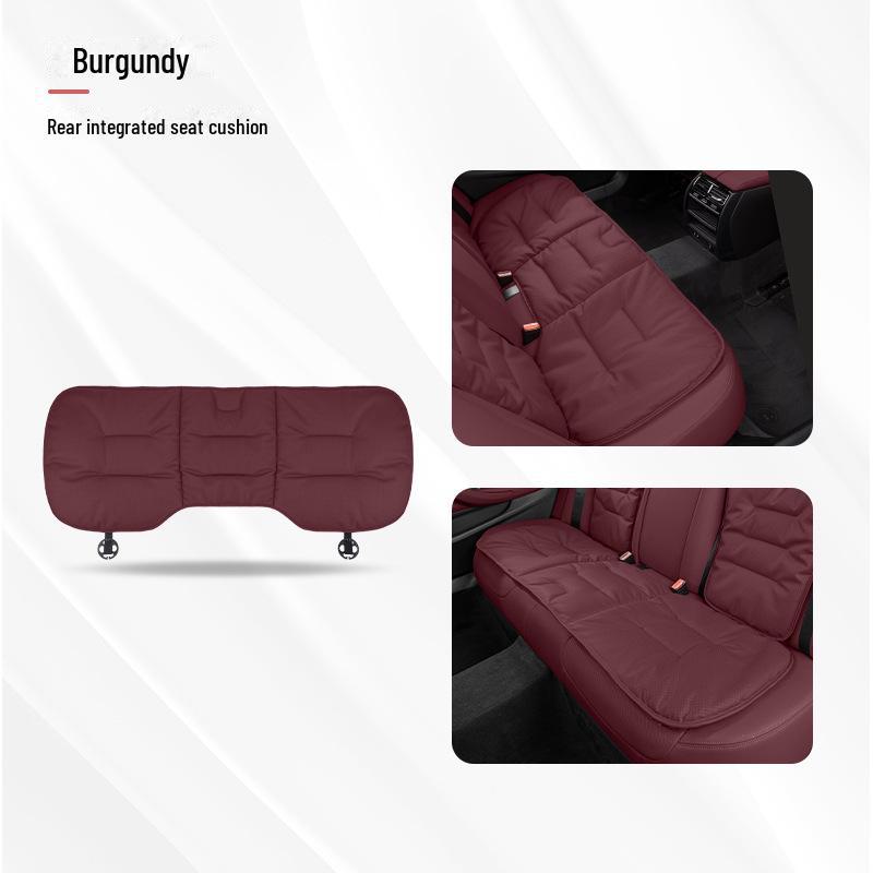 Universal Ventilated Nappa Leather Car Seat Cushions - Four Seasons, Breathable, High-Grade, Perforated Design for All Models.
