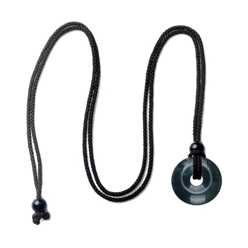 Crystal Agate Pendant Clavicle Chain Adjustable Cold Wind Safety Buckle Necklace