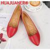 Women Flat Shoes Slip-on Pointed Toe Lady Loafers Plus Size 44 45 46 Shallow Single Low Heel Pregnant Woman Flats Zapatos Mujer
