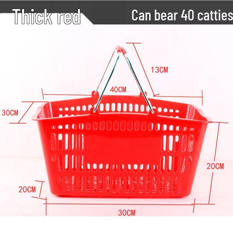 Sturdy Handheld Shopping Basket for Supermarkets and Convenience Stores