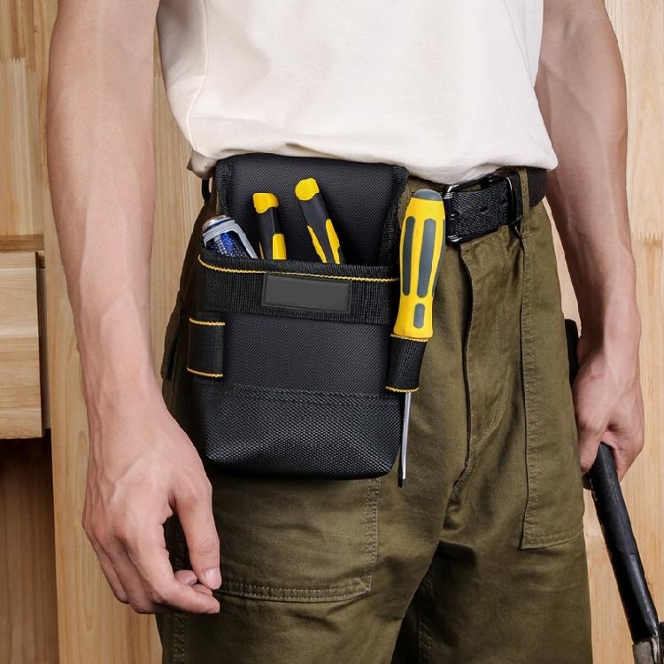 Multiple Pocket Waist Pack For Handymen With Secure Magnetic Closure And Ergonomic Fit