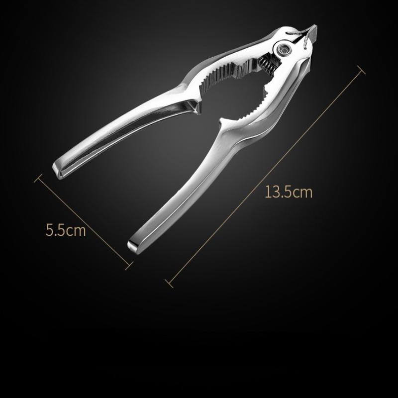 Oyster Opener Tool Seafood Cracker Clam Opener Kitchenware Zinc Alloy Shucker Stainless Steel Clam Opener Tool Kitchen Gadget