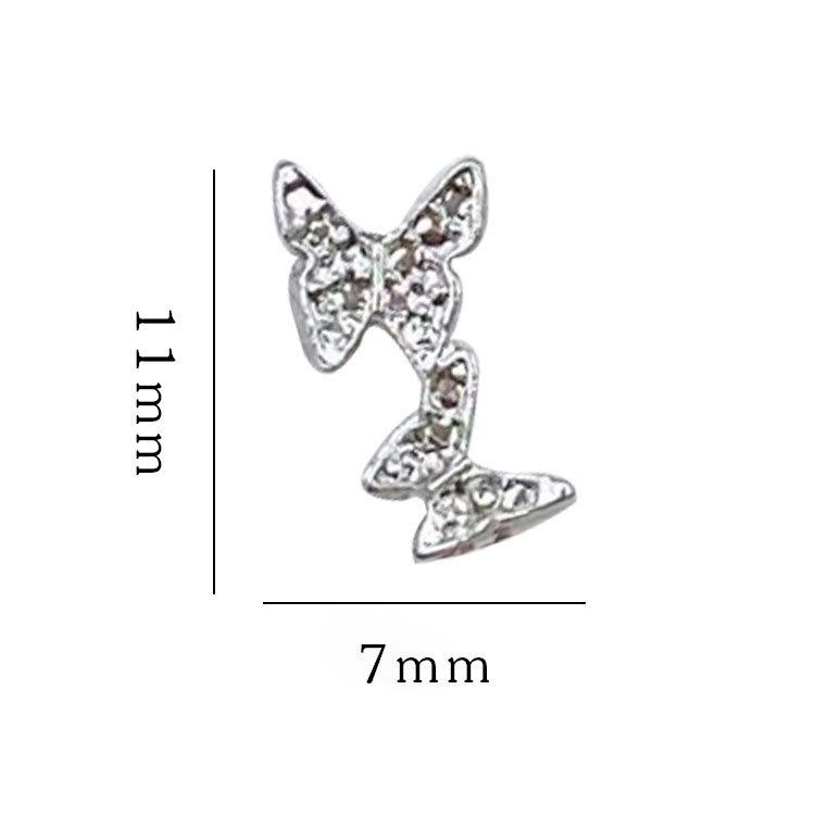 2025 Fashion 3D Butterfly Wing Nail Art Accessories for Women