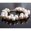 Women Faux Pearl Rhinestone Bracelet Bangle Jewelry Charm Xmas Gift