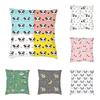 Kawaii Panda Bear Patterns Cushion Cover Sofa Home Decor Animal Cartoon Square Throw Pillow Case 45X45