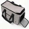 Pet Purse Carrier for Small Dogs Rabbit Cat Outdoor Soft Breathable Safe Portable Cat Bag Gray Double Roller M Within