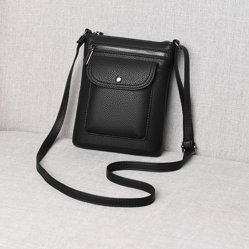 100% Real Cowhide Genuine Leather Purse Sac Fashion Women Crossbody Bags Ladies New High Capacity Shoulder Bag Handbag Female