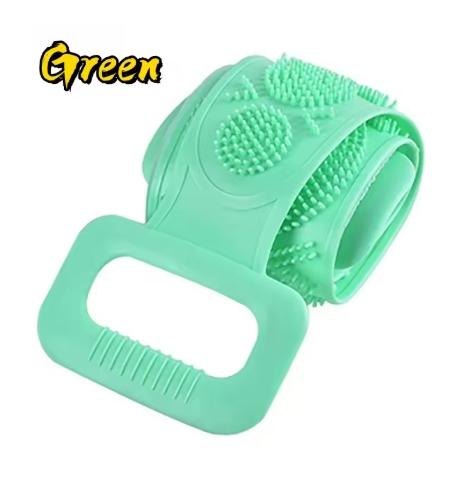 Silicone body sponge exfoliating back scrubber for peeling, massaging, relaxing, full body bathing tools for both men and women