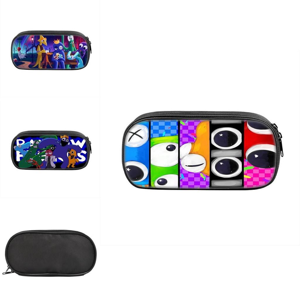 Rainbow Friends 2 Pencil Case Large Capacity Durable Nylon Material