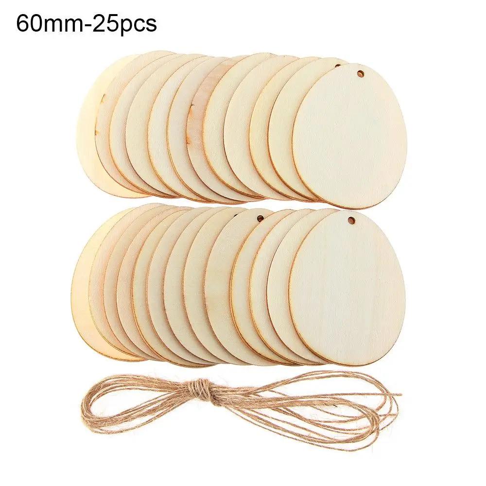 10/25/50pcs Handcraft DIY Craft Drawing Graffiti Hanging Ornaments Easter Eggs Easter Decorations Wood Chips Wood Slice