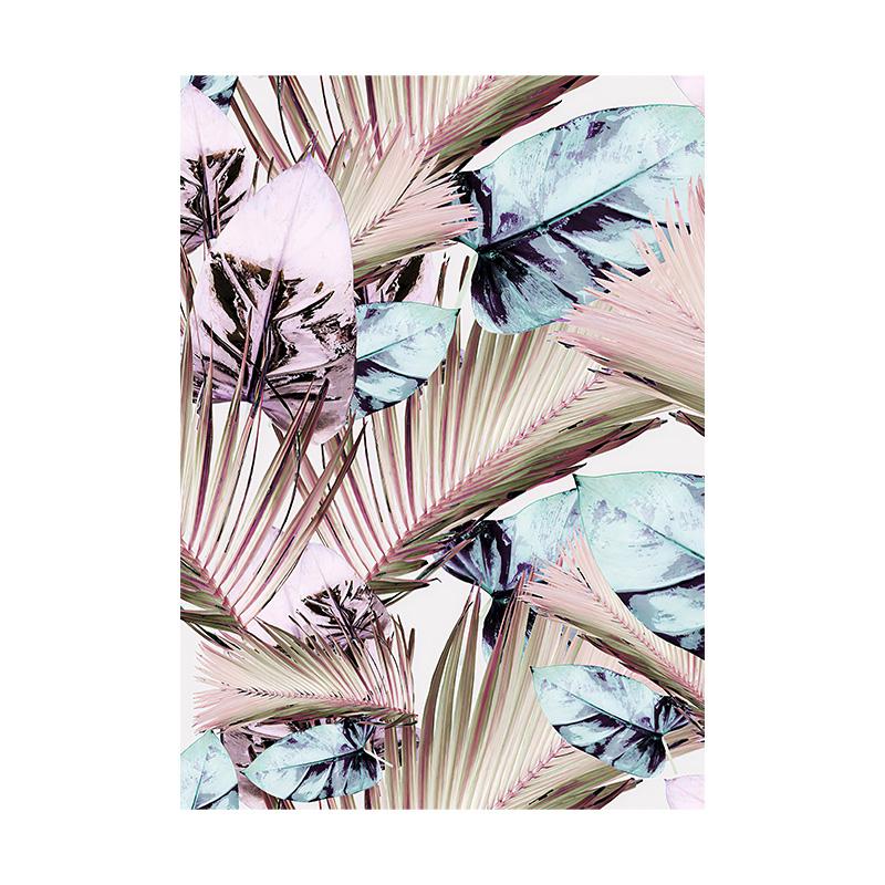 

Розовый лист современная гостиная декоративная картина растение подвесная картина спальня диван фон стена холст картина 20x30cm