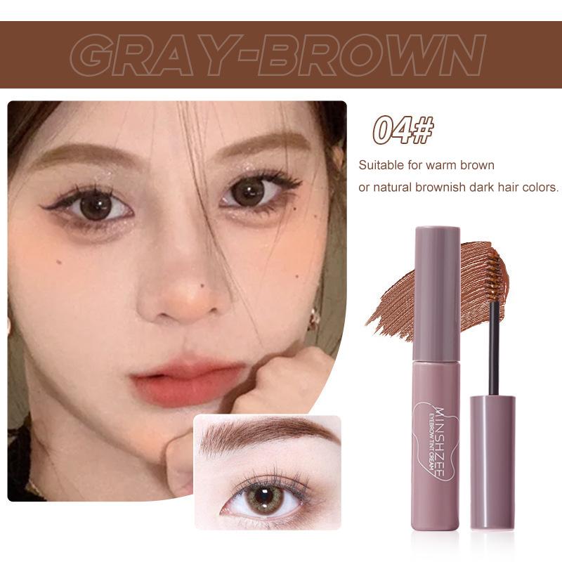 4 Colors Eyebrow Tint Waterproof Long Lasting Coffee Brown Color Eyebrow Gel Paint Eyebrow Tint Makeup Tool Brow Enhancer Cream