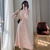 Shop   Women S gueSt Half Neck Button Pleated Knit Long dreSS Won Wdr Wficggv