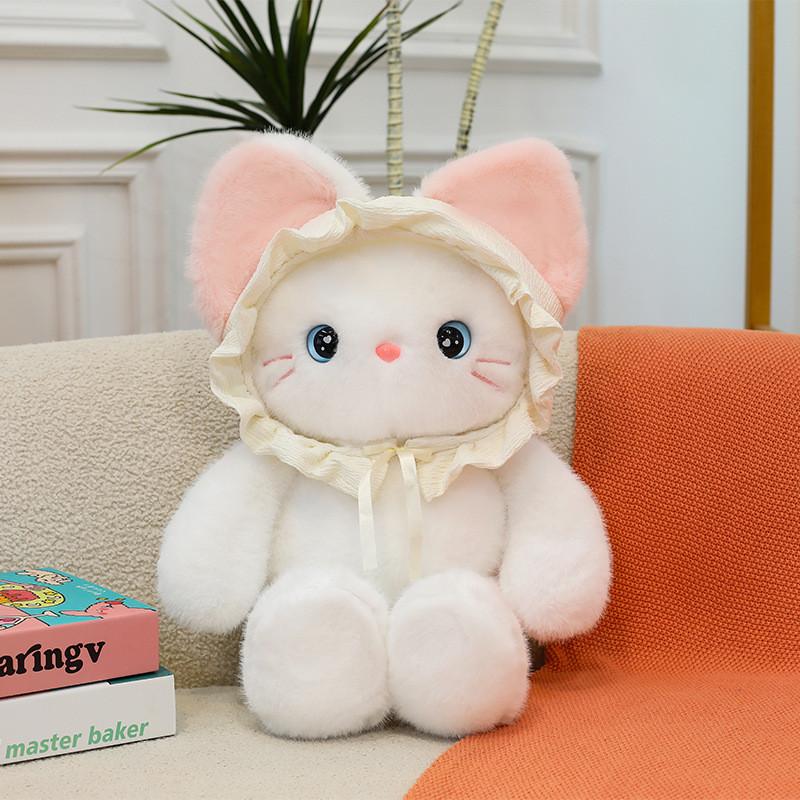 Baby Bear Hat Cat Rabbit Plush Toy Animal Stuffed Doll Decoration Gift Kids