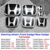 1pcs Car Front Head Hood Bonnet Emblem Rear Tail Bumper Logo For Civic Fit Jazz Accord CRV HRV City Odyssey Accessories