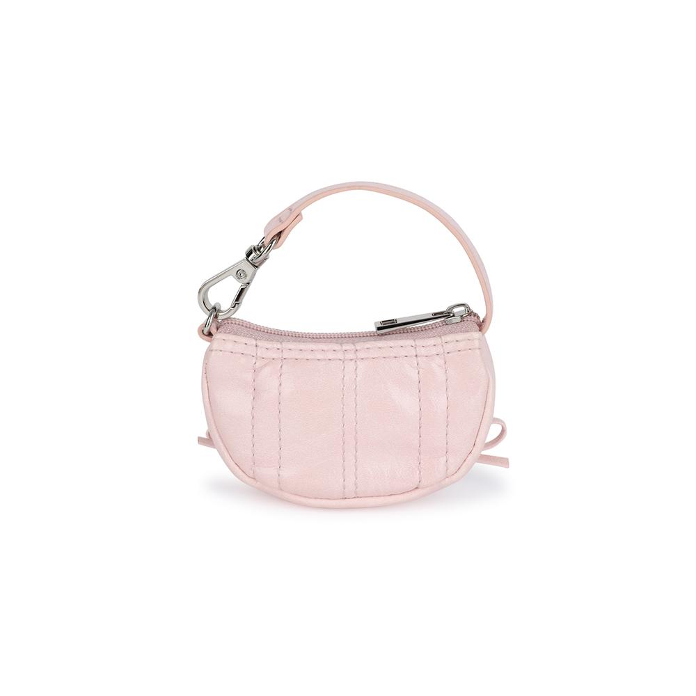 [Matinkim] HALF SHIRRING RIBBON CHARM IN LIGHT PINK