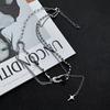 Titanium Steel Pin Necklace Men's New Ins Trendy Personality Design Hip Hop Versatile Accessories