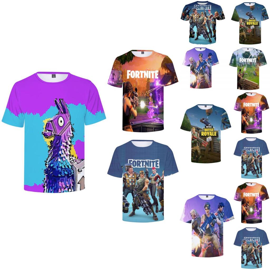 Fortnite T Shirt For Teens With 3d Print Summer Breathable Cotton Tee