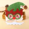 Christmas Decorations Sequined Glasses Christmas Tree Plastic Glasses Frame for Adults and Children To Dress Up Props.