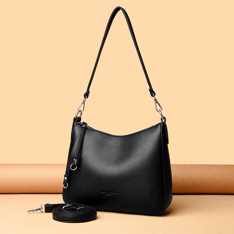 2025 NEW Women's Soft Leather Shoulder Bags Luxury Designer Crossbody Bags Ladies Casual Tote Bag Messenger Commuting Sac Bolsos