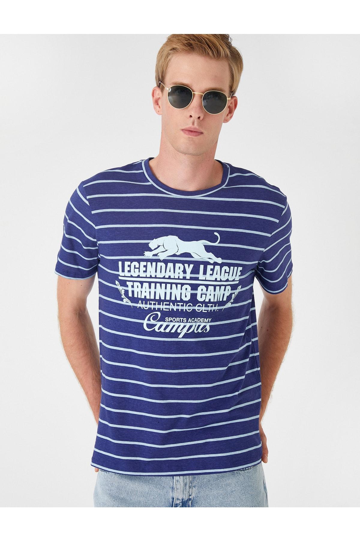 

Футболка - Синяя - Классический крой..