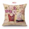 Stylish Home Decors Nordic Flowers Sofa Pillow Case Cotton Linen Cover