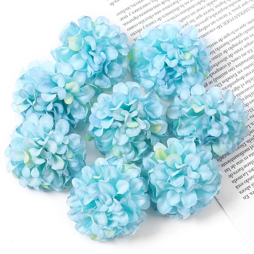 10/20/50Pcs Silk Artificial Flowers Heads Wedding Decoration For Home Room Decor Fake Flower Wall Cake Decor Craft Accessory