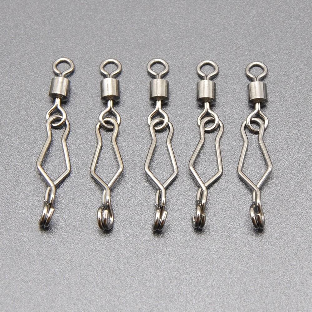 30pcs High Strength Fishing Speed Clips Stainless Steel Lure Hook Connect  Swivel Application
