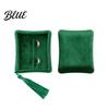 Travel Jewelry Case Velvet Box Organizer with Tassel Women Lined