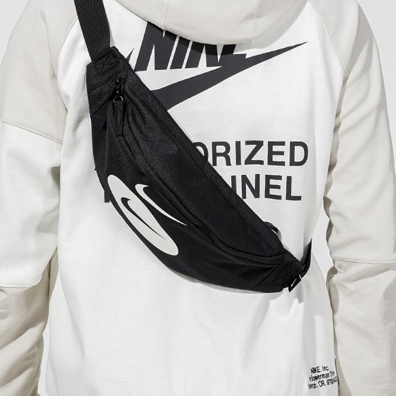 Nike Fabric Sling Bag Fanny Pack Regular Unisex Black White Casual DQ3433-010 Casual DQ3433-010