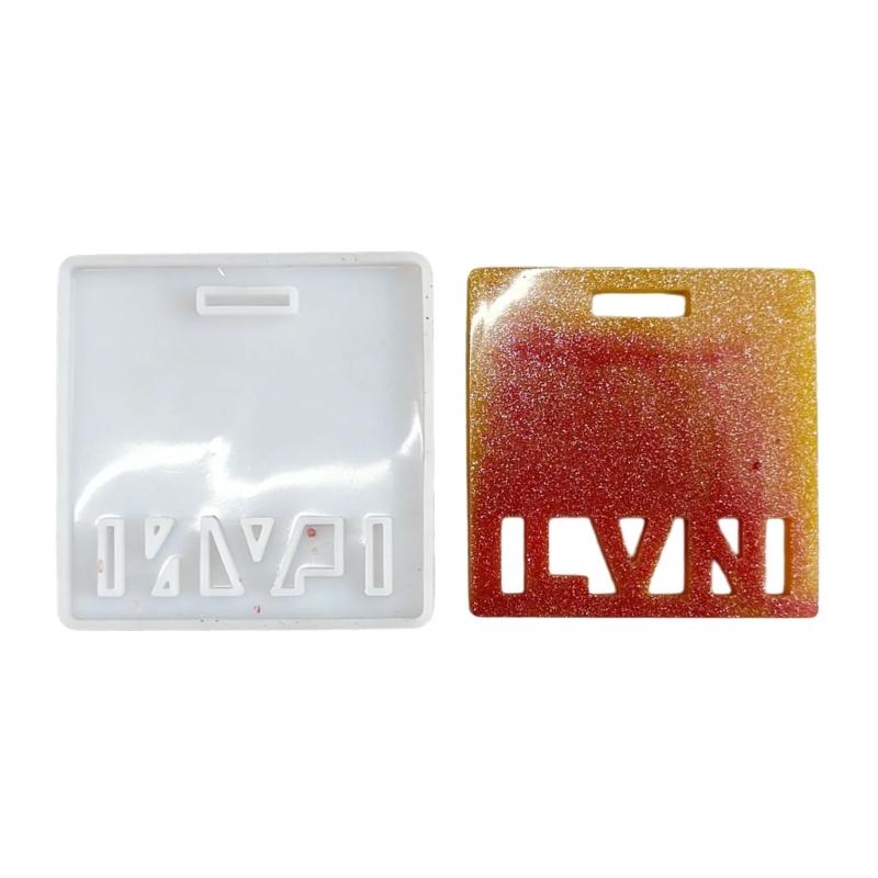 

Sturdy Silicone Name Label Mould For Student Work Pass Badges Crafting In White Color